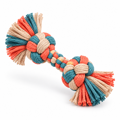 ColorPop Double-Knot Rope Dog Toy