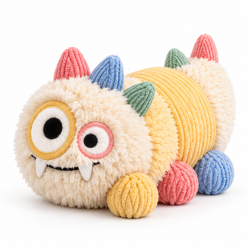 BumpyPaw Long Plush Monster Dog Toy