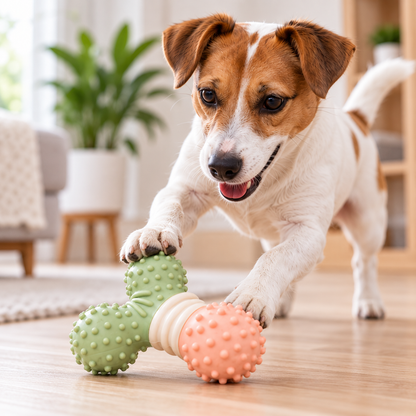 Orbit Bounce Textured Dog Chew Toy