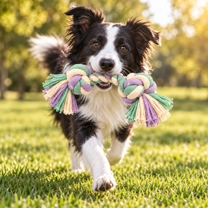 ColorPop Double-Knot Rope Dog Toy